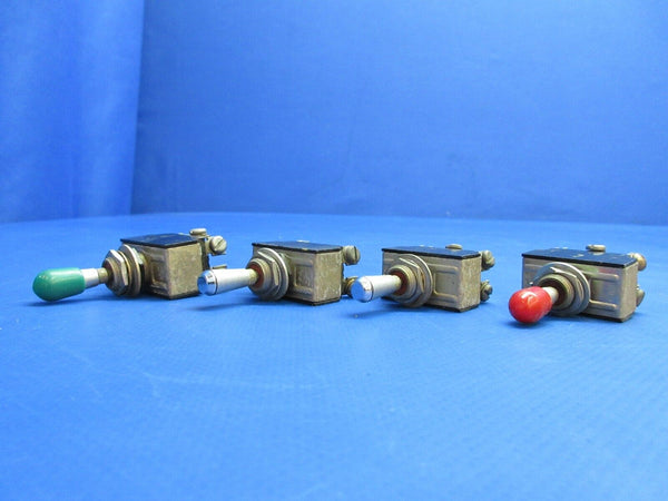 Beech 95-B55 Baron Toggle Switch P/N 35-380053-3, MST205N LOT OF 9 (0523-1140)