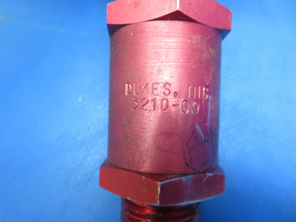 Beech 95-B55 Baron Dukes Check Valve P/N 3210-00 LOT OF 2 (0923-670)