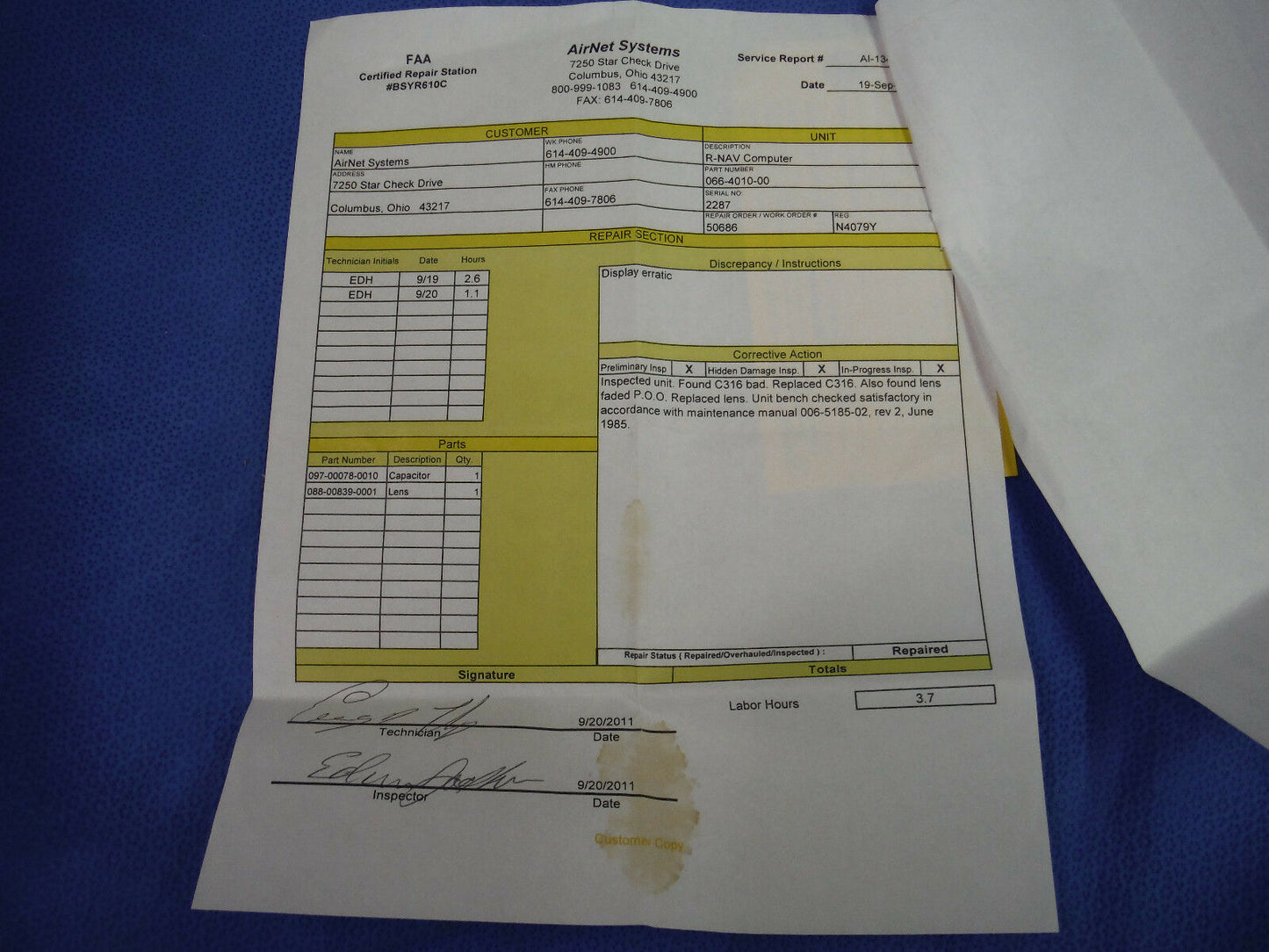 King KNS-81 RNAV   P/N 066-4010-00    (1015-129)