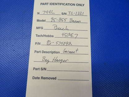 Beech 95-B55 Baron Garment Hangar P/N 96-534092 (0621-979)