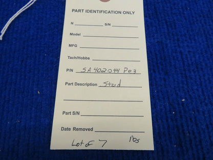 Stud LOT OF 7 NOS P/N SA402044 P03 (0222-644)