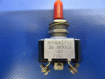 Beech Baron 58P 3-Position Toggle Switch Red P/N 35-380053-27 (0320-262)