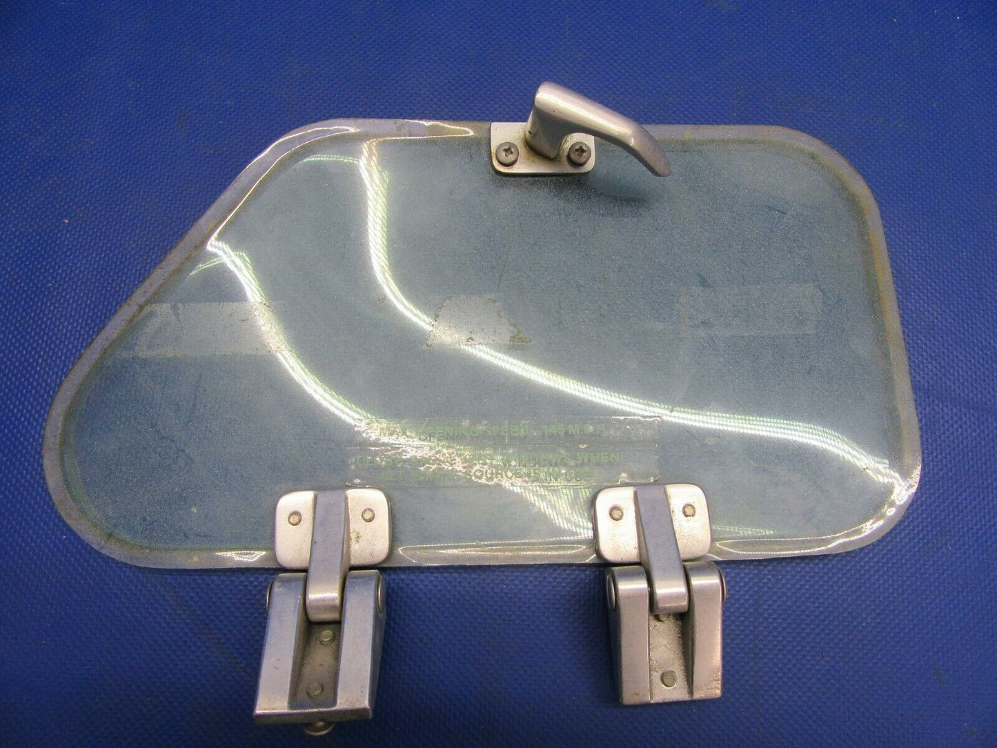 Beech Baron Storm Window P/N 96-420011-7 FOR PARTS (0821-455)