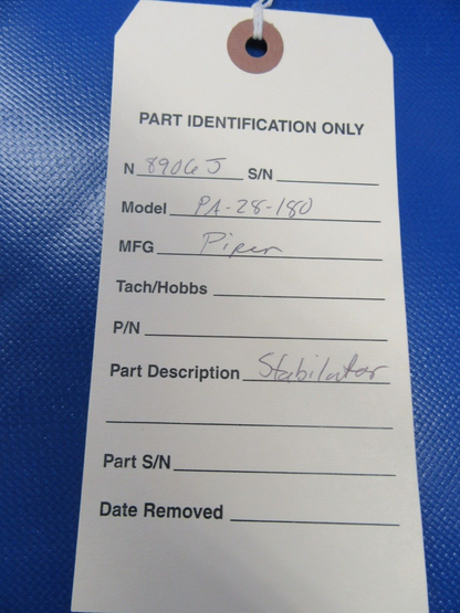 Piper Cherokee PA-28 / PA-28-180 Stabilator Assy P/N 63460-00 (0623-01)