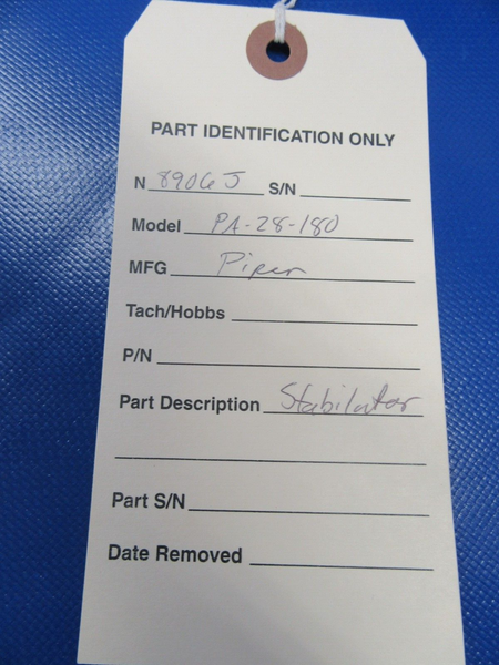 Piper Cherokee PA-28 / PA-28-180 Stabilator Assy P/N 63460-00 (0623-01)