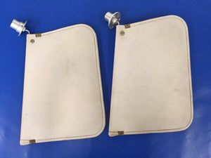 Beech Baron 58 Sunvisors ONE PAIR Beige P/N 106-530032-1 (0217-93)