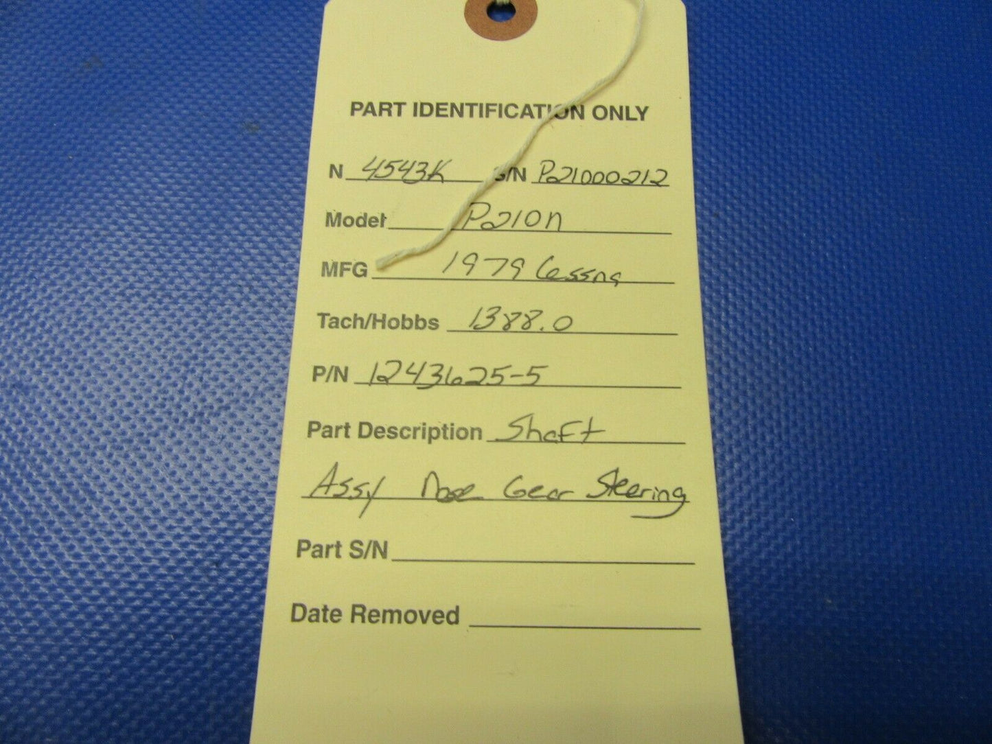 Cessna 210 / P210N Shaft Assembly Nose Gear P/N 1243625-5 (0421-520)