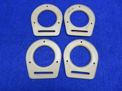 Piper Cover Assy Air Vent Flange LOT OF 4 P/N 65735-19 Tan Plastic (0222-622)