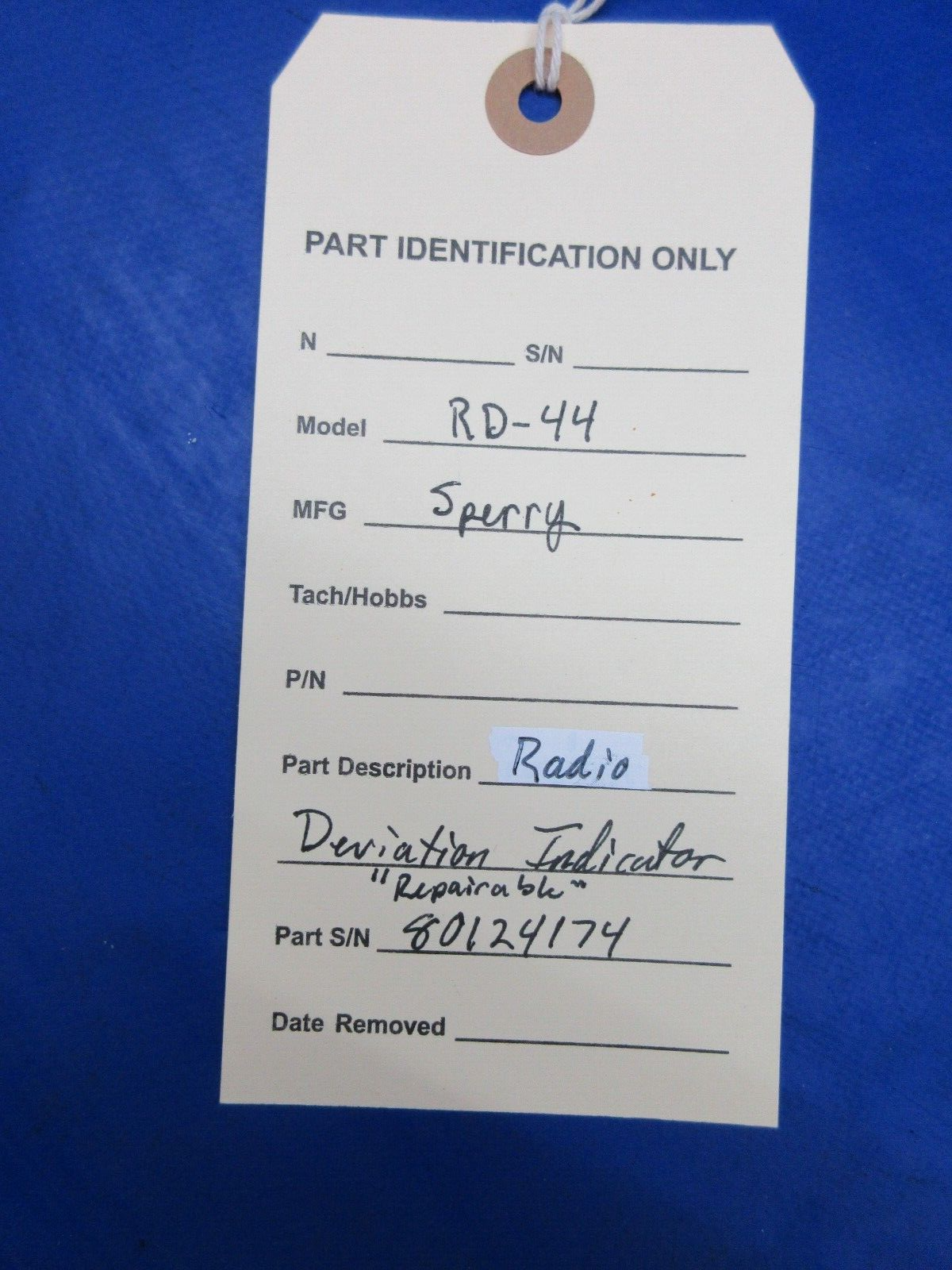 Sperry Radio RD-44 Deviation Indicator  P/N 2592920-901 CORE (1023-972)