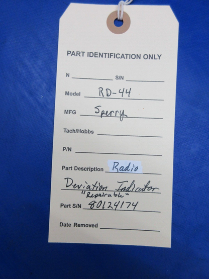 Sperry Radio RD-44 Deviation Indicator  P/N 2592920-901 CORE (1023-972)