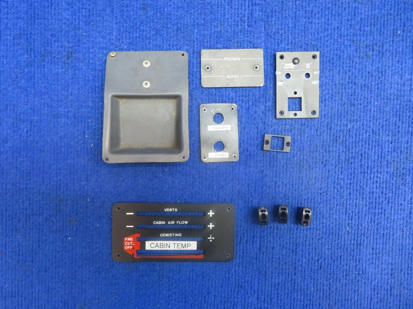 Socata TB-10 Cabin Plates P/N 73039100, 76013112 LOT (0922-565)