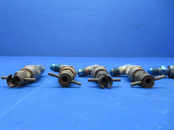 Beech Baron Fuel Drain Couplers w/ CCA-4850 Drain Valves LOT OF 6 (0623-394)