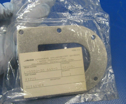 Lycoming 540, Series Retainer Turbo Charge By Pass Door 77721 NOS (0219-238)
