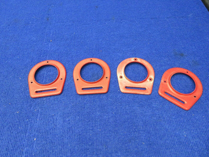 Piper Cover Assy Air Vent Flange P/N 65735-19 LOT OF 4 Red Plastic (0222-643)