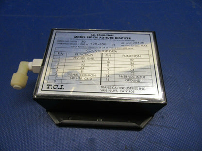Trans-Cal Industries Altitude Digitizer All Solid State 28V SSD120-30 (0821-459)