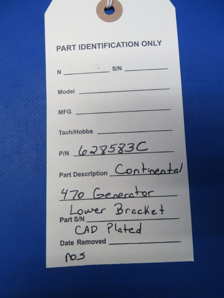 Continental 470 Generator Lower Bracket CAD Plated P/N 628583C NOS (0923-716)