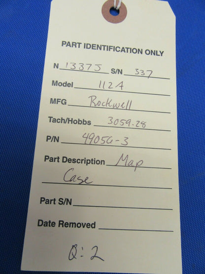 Rockwell Commander 112 / 114 Map Case P/N 49056-3 (1020-250)