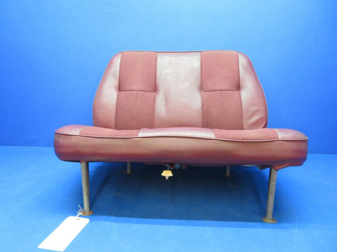 Cessna 172 / 172I Rear Seat Assy Maroon Vinyl Reclining P/N 0514010-1 (0923-608)