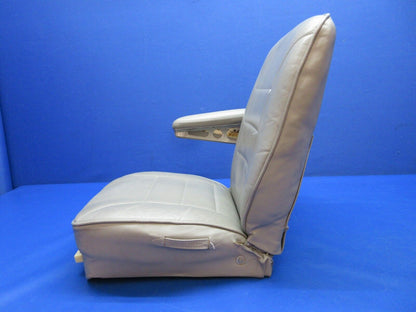 Cessna 401 / 401A Pilot Seat Assy - Gray Leather P/N 5014047-3 (1223-1491)