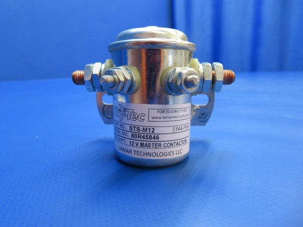 Cessna 150 / 150K Lamar Master Contactor Relay 12 V P/N STS-M12 (0922-871)