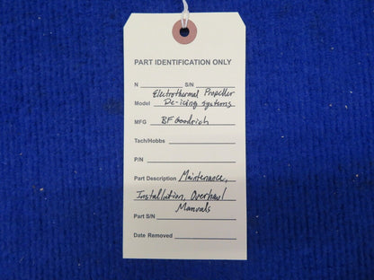 BF Goodrich Propeller Deice Maintenance Installation Overhaul Manuals (0522-783)