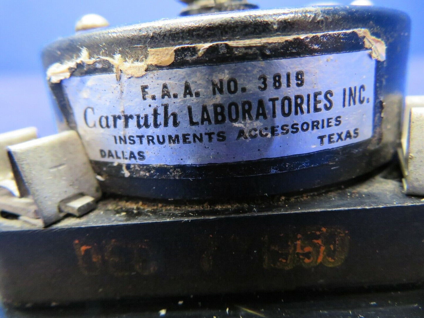 Brantly B-2B Carruth Labs Ammeter Indicator P/N AN3201 (0222-285)