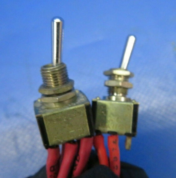 Beech Baron 58P Toggle Switches LOT OF 7 MST-205N, MTL206N, MS-500P (0420-28)