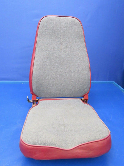 Piper PA-32 Cherokee Six Center Seat Red Leather / Gray Upholstery (0418-196)