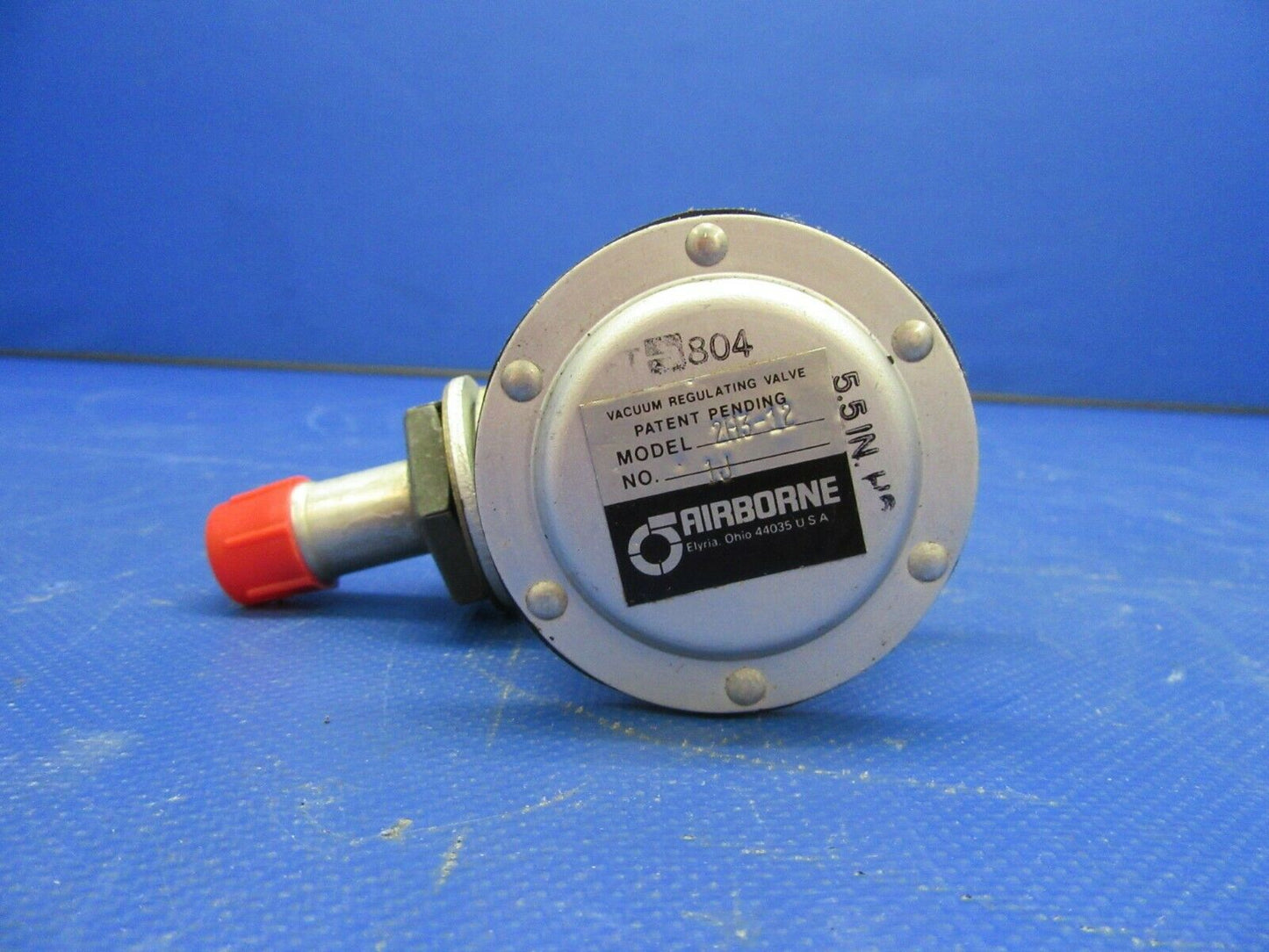 Airborne Vacuum Regulating Valve P/N 2H3-12 (0821-534)