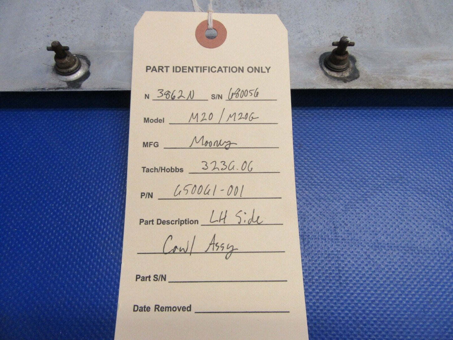 Mooney M20G Side Cowl Assembly LH P/N 650061-001 (0921-331)