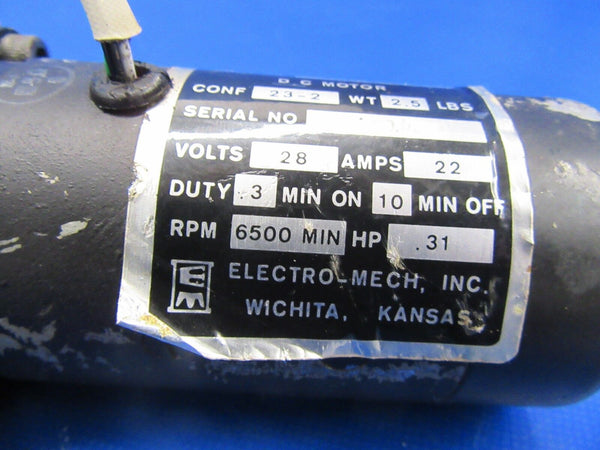 Cessna Electro-Mech LG Motor and Actuator 28V P/N 9910002-3 (0418-18)