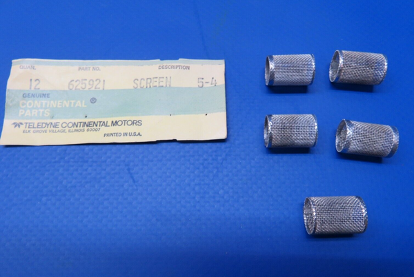 Continental Screen Fuel Injector Nozzle P/N 625921 LOT OF 5 NOS (1022-407)