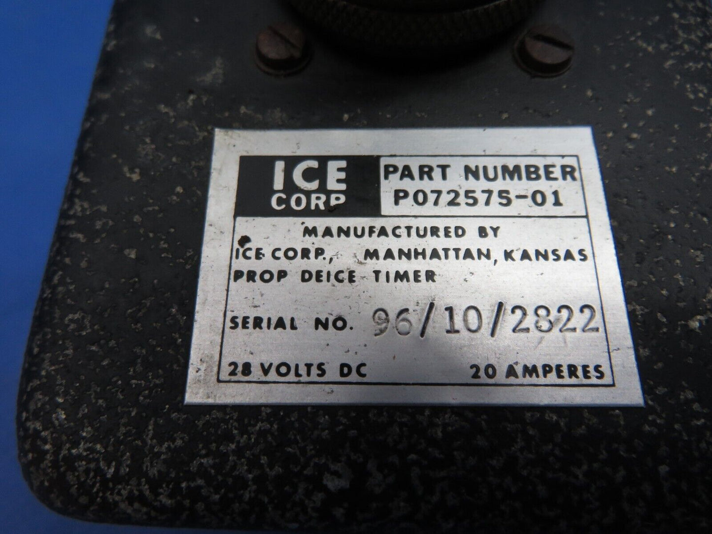 Cessna 310 / 310Q Ice Corp. De-Ice Timer 28v P/N P072575-01 (0823-727)