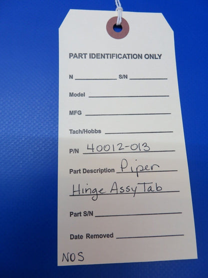 Piper Hinge Assy Tab P/N 40012-013 NOS (0922-329)