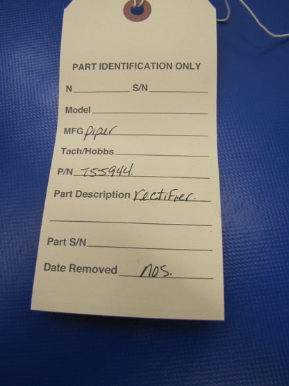 Piper Rectifier P/N 755-944 NOS LOT OF 3 (0417-03)