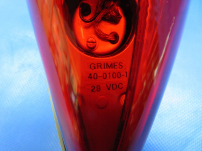 28 Volt Grimes Rotating Beacon w/ 8130 P/N 40-0100-1 Overhauled (0224-163)