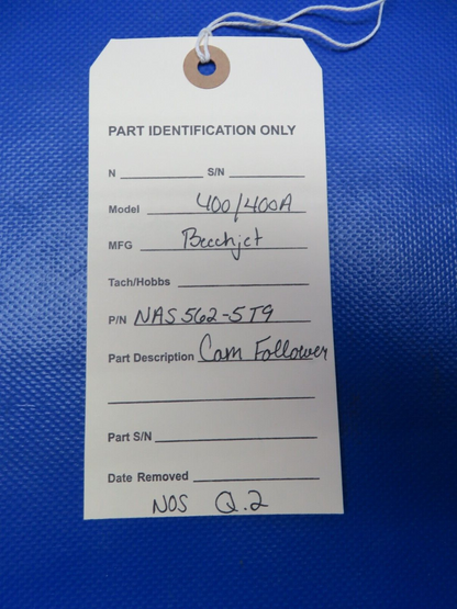 Beech Jet 400 / 400A Cam Follower P/N NAS562-5T9 NOS (0224-266)