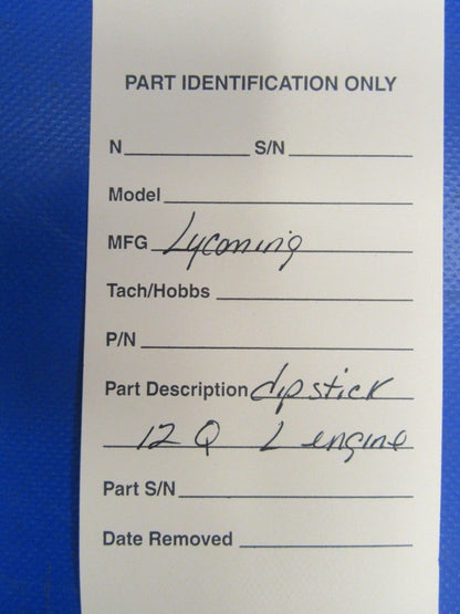 Lycoming Dipstick 12 Quarts LH Engine 14-1/16" Length (0918-154)