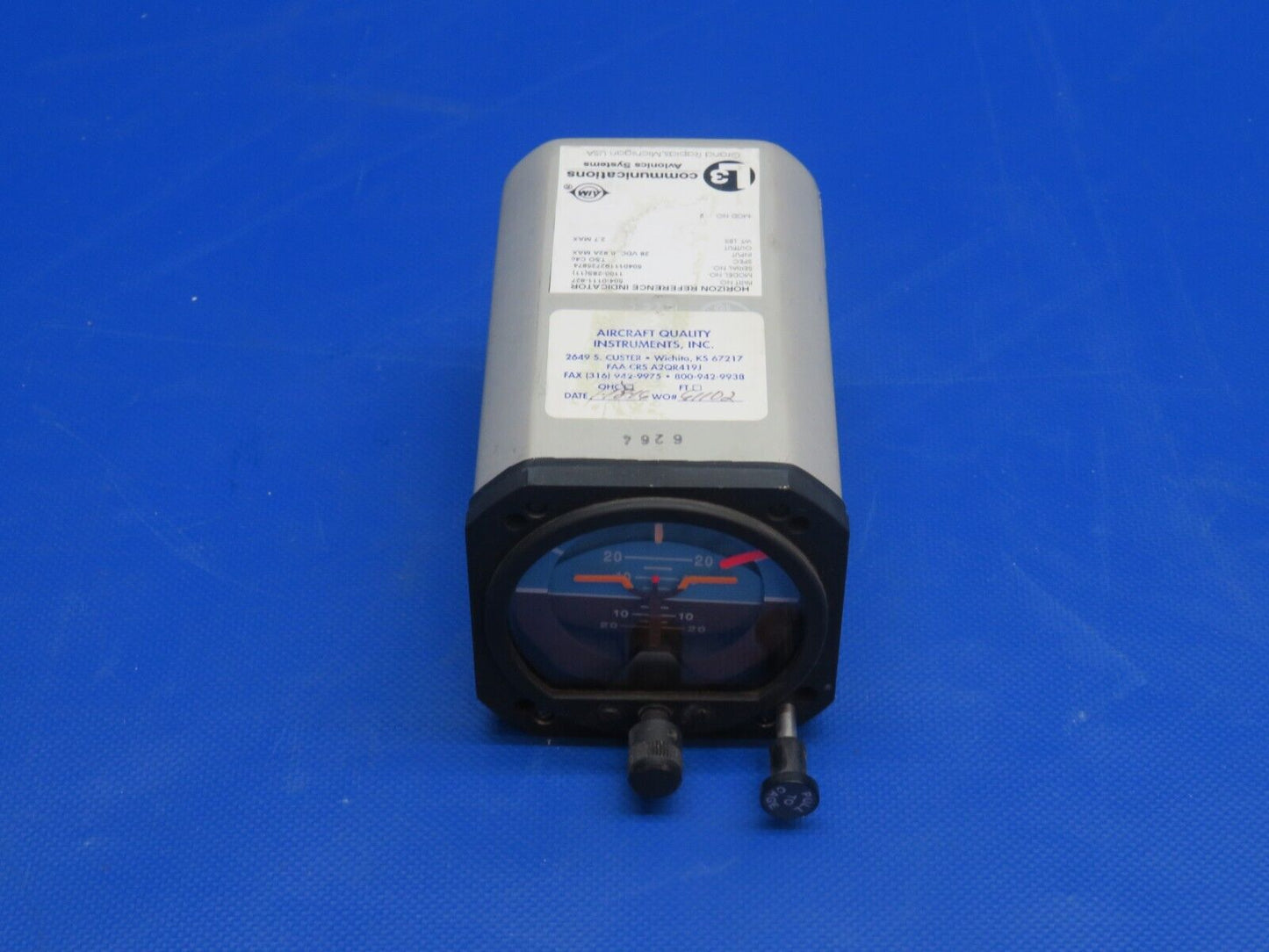 L3 Communications Horizon Reference Indicator 28V 504-0111-927 CORE (0124-1195)
