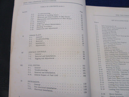 Piper PA 30 Twin Comanche Service Manual Issued 1963 (1221-331)