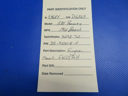 Beech N35 Bonanza Engine Mount FWD RH P/N 35-910018-4 (0121-345)