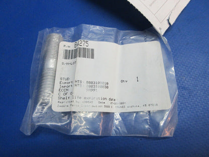 McCauley Threaded Propeller Stud w/ 8130 P/N B4275, B-4275 NOS (0523-445)
