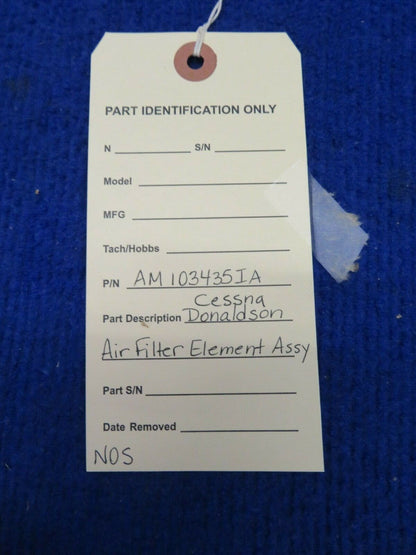 Cessna Donaldson Air Filter Element Assy P/N AM103435IA NOS w/ 8130 (0522-384)