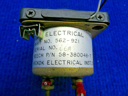 Hickok Load Meter w/ Light Bar Lighted 28V P/N 562-921, 58-380048-7 (0222-366)