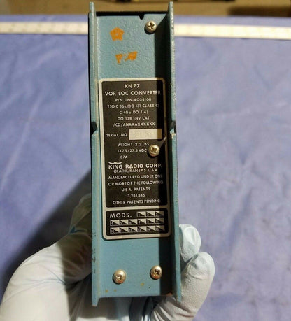 King KN-77 VOR/LOC Converter w/Connector P/N 066-4004-00-R (0616-131)