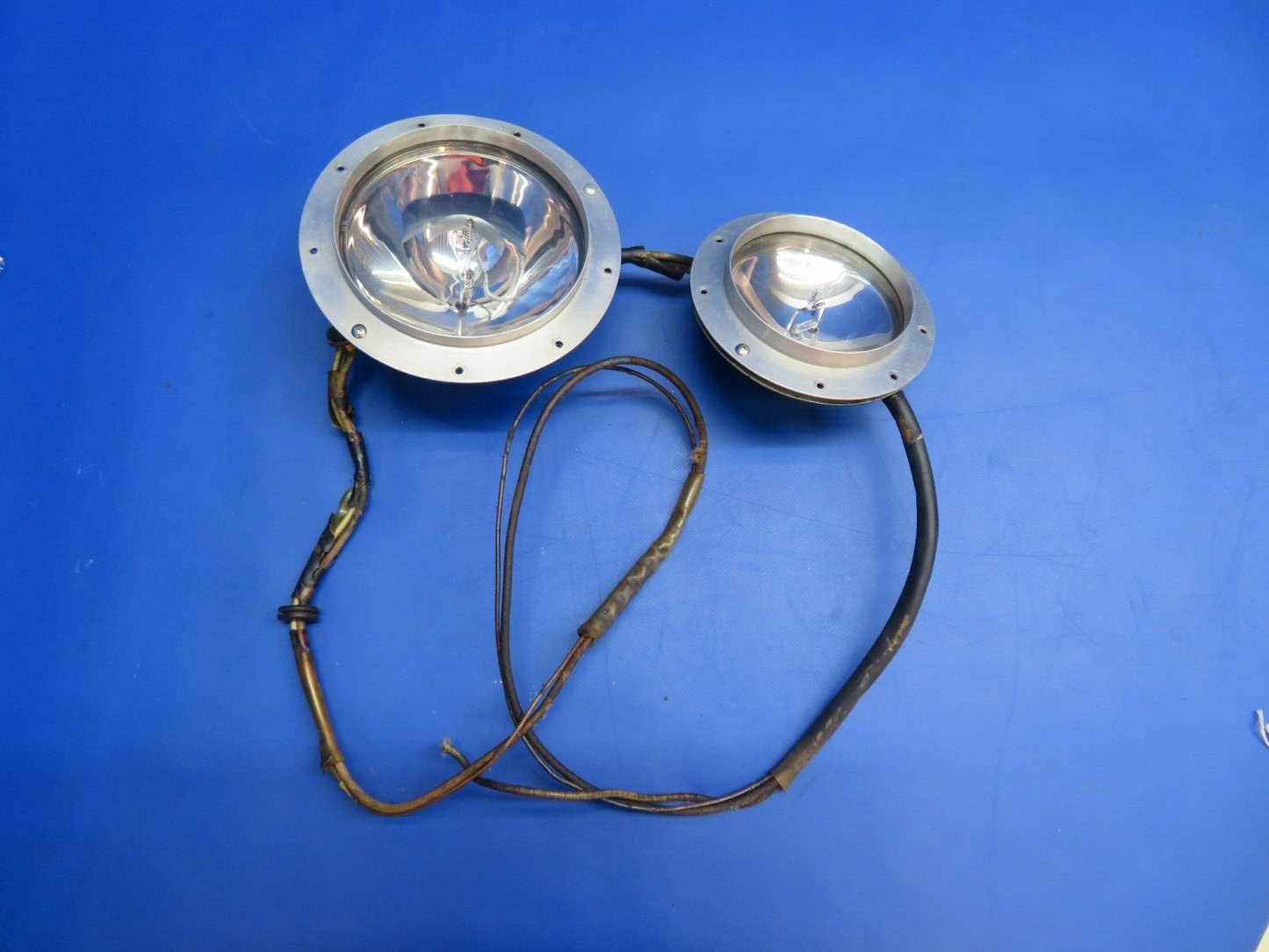 Brantly B2B Helicopter Landing Light Housing & Retainer LOT OF 2 (1022-799)