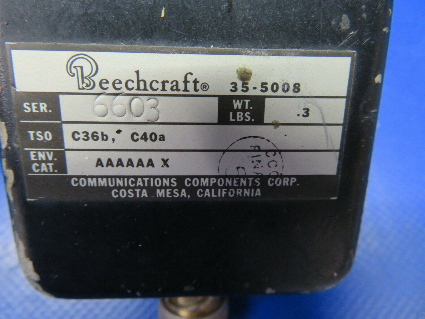 Beech Baron Communications Components Antenna Coupler 35-5008 (0320-407)