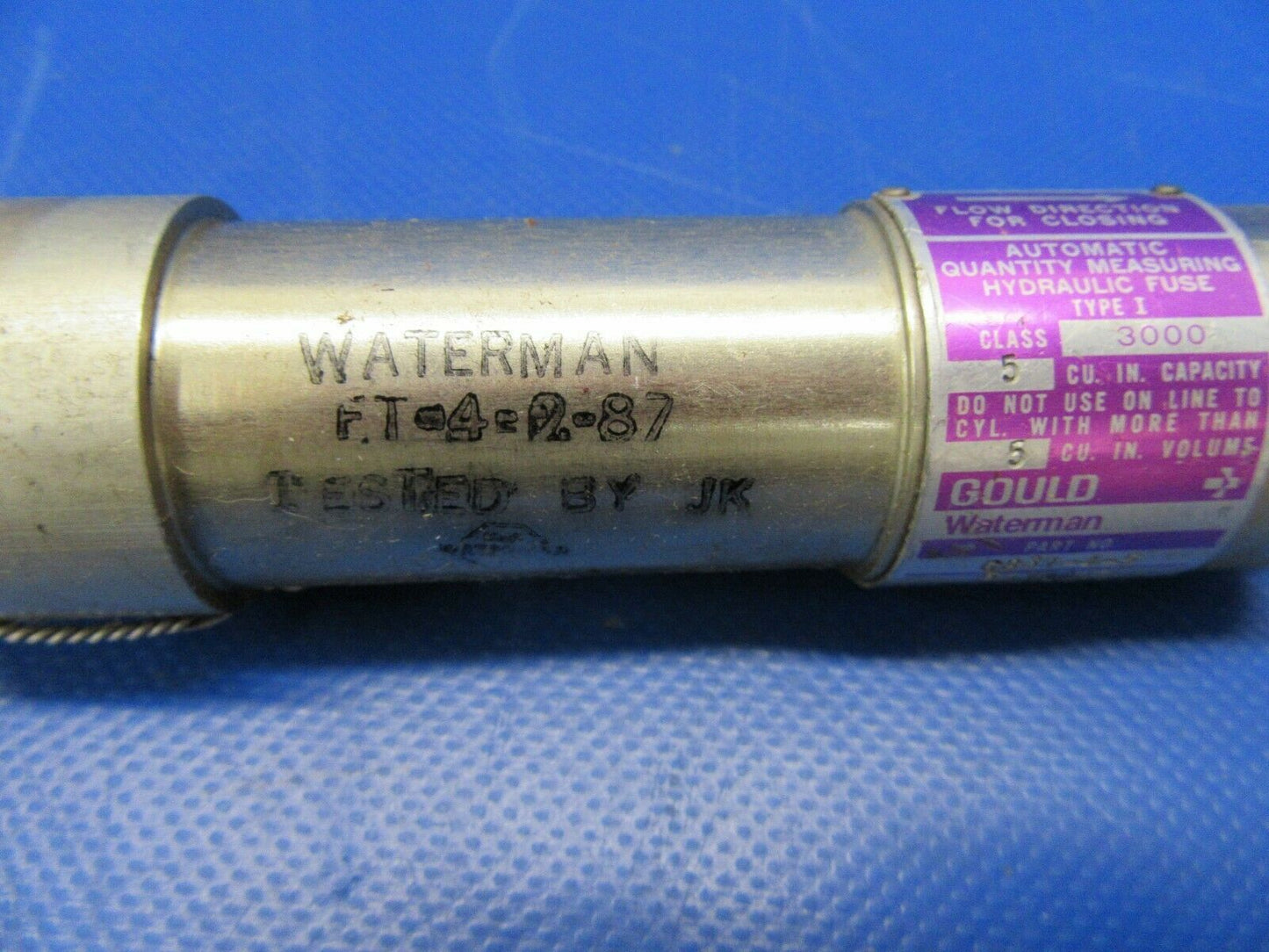 Waterman Hydraulic Fuse P/N G831-4-5 (0419-402)