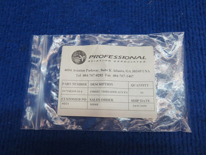 Threaded Insert P/N D171SE395-10-6 LOT OF 8 NOS (0622-427)