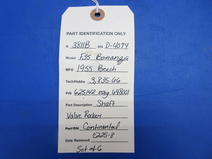 Continental E-Series Shaft Valve Rocker  P/N 625142 Set of 6 (0723-273)